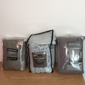 New 1 Curtain Panel Gray Tan Light Mint White Choose 52”x95” 50”x108” 52”x108”